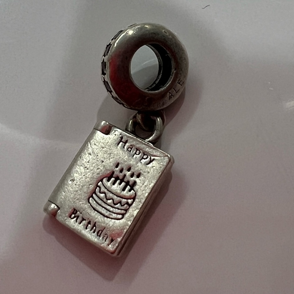 Pandora happy birthday card charm